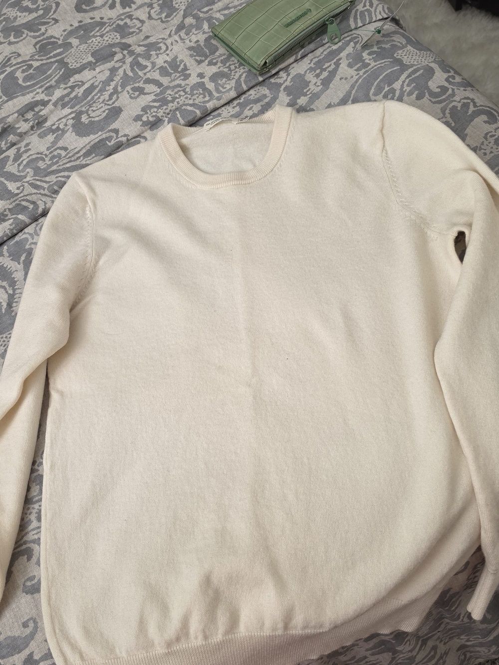 Suitsupply Womens Wool  Crewneck Sweater in Light Cream